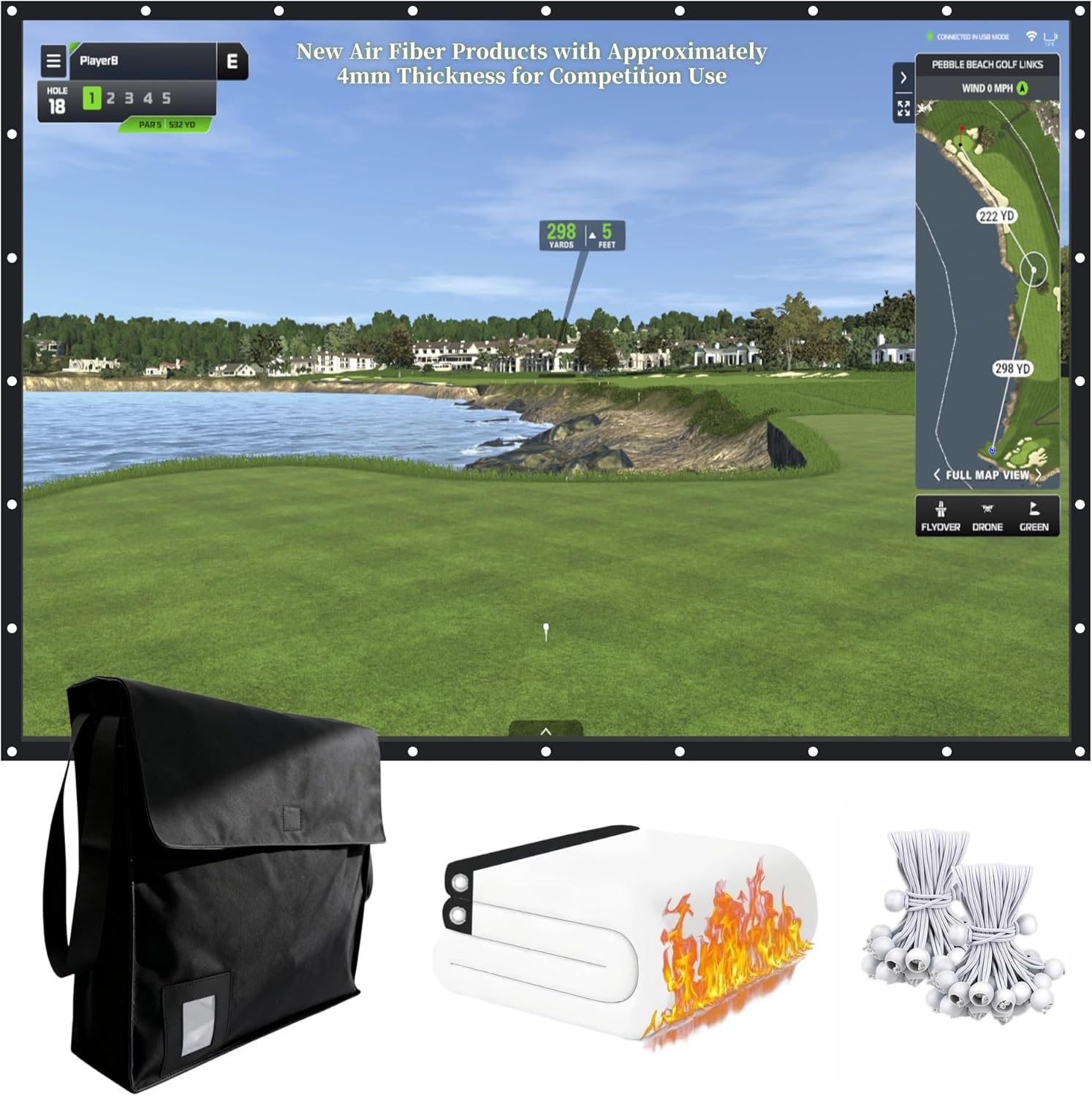 Golf Simulator Impact Screen - Viccgo