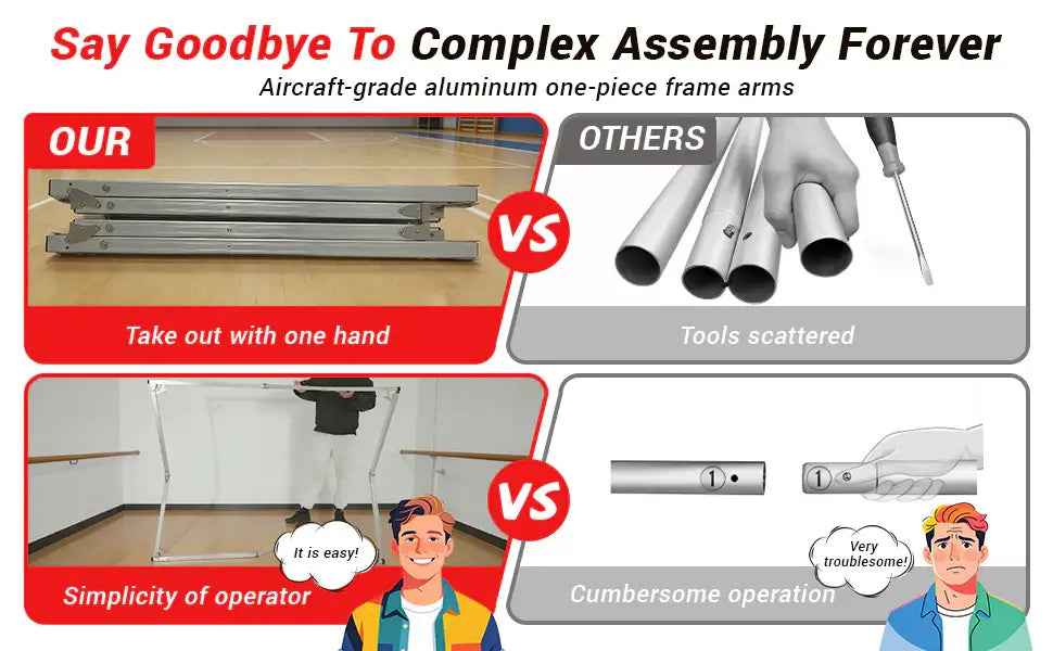 Indoor Golf Simulators Enclosure 10 X 8FT with HD Impact Screen & Durable Aluminum Frame,30 Minutes Quick Setup Golf Simulators Equipment for Home, Backyard & Garage